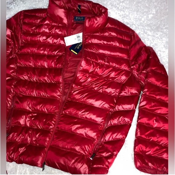Ralph Lauren Polo Arctic Red Scarlet Packable Men’s Performance Jacket sz XL - Picture 10 of 15